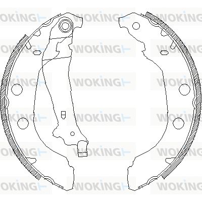 Z409200 WOKING Комплект тормозных колодок