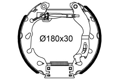 554908 VALEO Комплект тормозных колодок