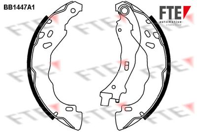 BB1447A1 FTE Комплект тормозных колодок
