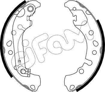 153721 CIFAM Комплект тормозных колодок