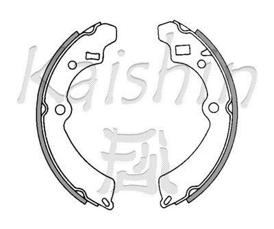 K9921 KAISHIN Комплект тормозных колодок