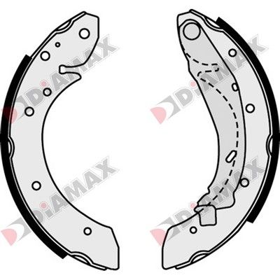 N01294 DIAMAX Комплект тормозных колодок