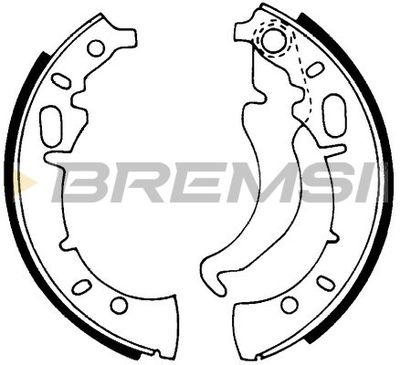GF0011 BREMSI Комплект тормозных колодок