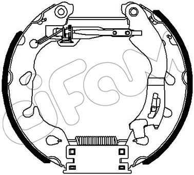 151355 CIFAM Комплект тормозных колодок