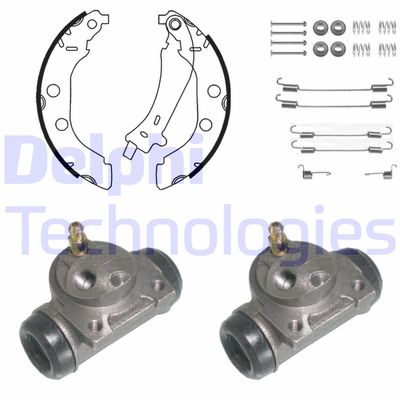 KP905 DELPHI Комплект тормозных колодок