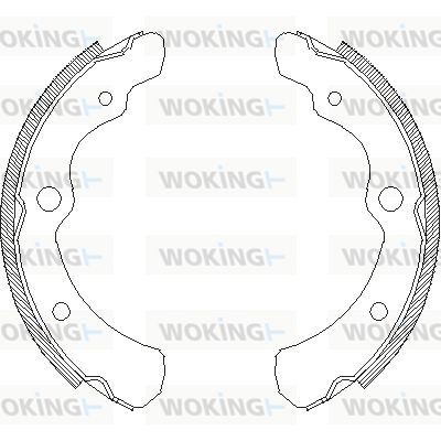 Z416500 WOKING Комплект тормозных колодок