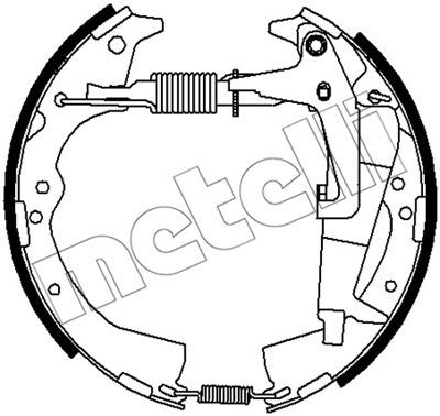 510499 METELLI Комплект тормозных колодок