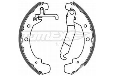 TX2049 TOMEX Brakes Комплект тормозных колодок