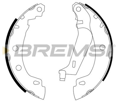 GF0405L BREMSI Комплект тормозных колодок