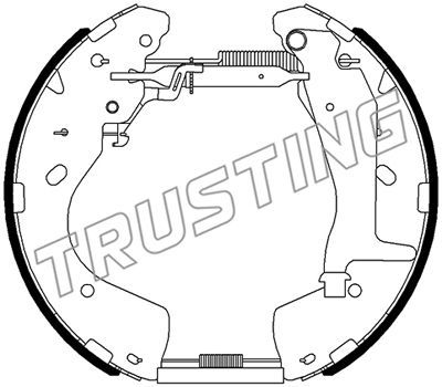 6522 TRUSTING Комплект тормозных колодок