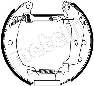 510157 METELLI Комплект тормозных колодок