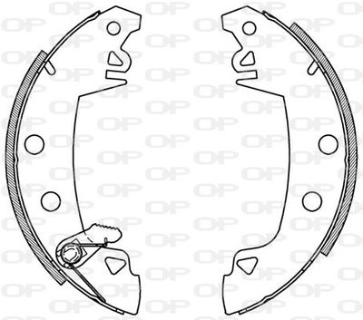 BSA200300 OPEN PARTS Комплект тормозных колодок