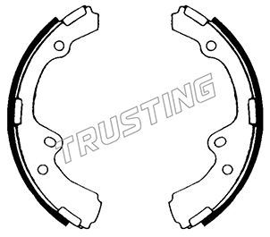 115255 TRUSTING Комплект тормозных колодок