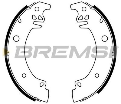 GF0376 BREMSI Комплект тормозных колодок