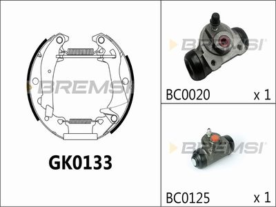 GK0133 BREMSI Комплект тормозных колодок