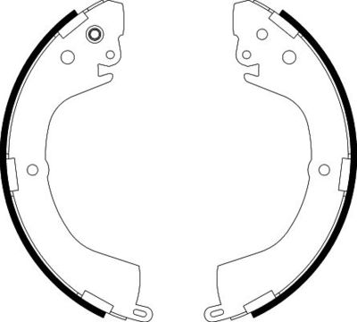 8DB355002151 HELLA Комплект тормозных колодок