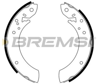 GF0194 BREMSI Комплект тормозных колодок
