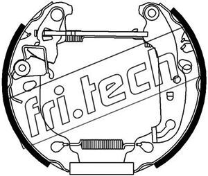 16205 fri.tech. Комплект тормозных колодок