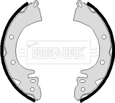 BBS6114 BORG & BECK Комплект тормозных колодок