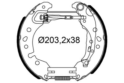 554946 VALEO Комплект тормозных колодок