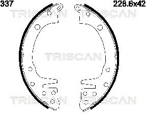 810042337 TRISCAN Комплект тормозных колодок