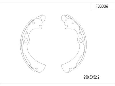 FBS8067 FI.BA Комплект тормозных колодок