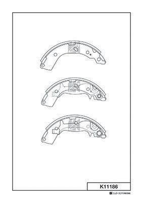 K11186 MK Kashiyama Комплект тормозных колодок