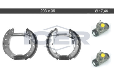 79KT0068C ICER Комплект тормозных колодок