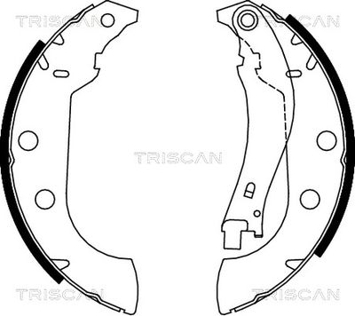 810028642 TRISCAN Комплект тормозных колодок