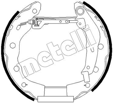 510485 METELLI Комплект тормозных колодок