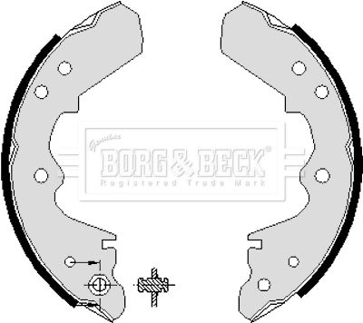 BBS6042 BORG & BECK Комплект тормозных колодок