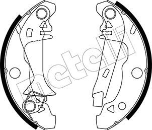 530339Y METELLI Комплект тормозных колодок