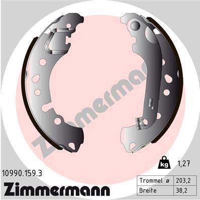 109901593 ZIMMERMANN Комплект тормозных колодок