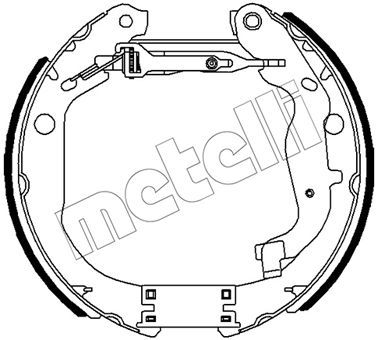 510491 METELLI Комплект тормозных колодок