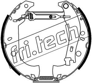 16171 fri.tech. Комплект тормозных колодок