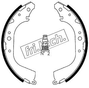 1115288 fri.tech. Комплект тормозных колодок