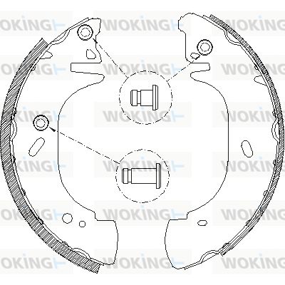 Z430601 WOKING Комплект тормозных колодок