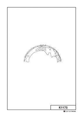 K1175 MK Kashiyama Комплект тормозных колодок