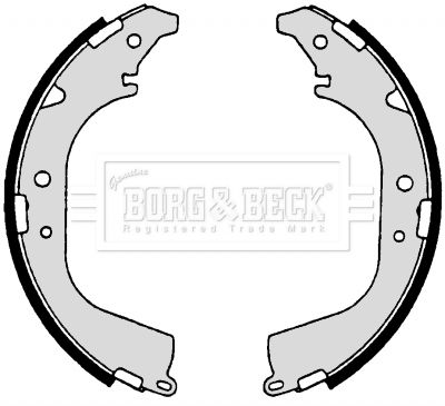 BBS6182 BORG & BECK Комплект тормозных колодок