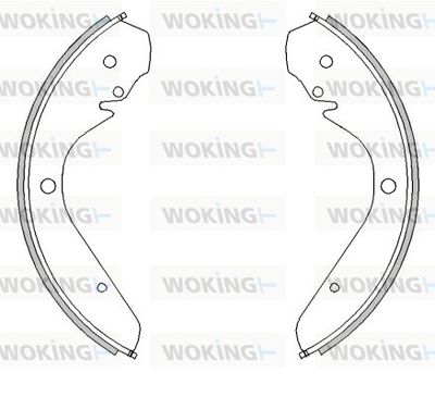 Z429900 WOKING Комплект тормозных колодок