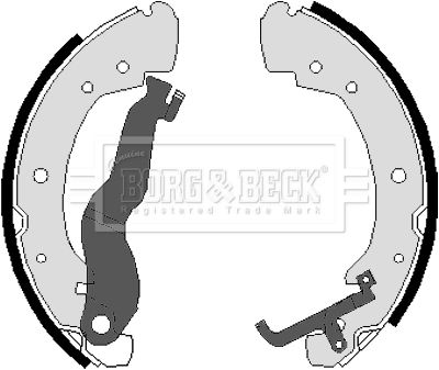 BBS6017 BORG & BECK Комплект тормозных колодок