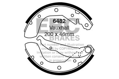 6482 EBC Brakes Комплект тормозных колодок