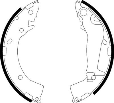 8DB355002821 HELLA Комплект тормозных колодок