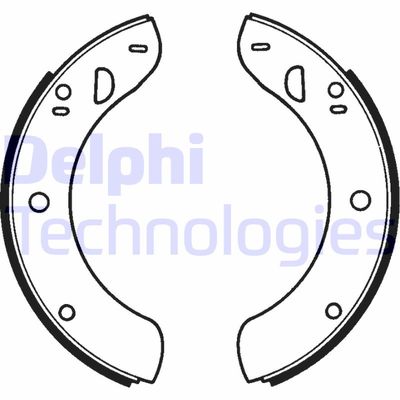 LS1018 DELPHI Комплект тормозных колодок