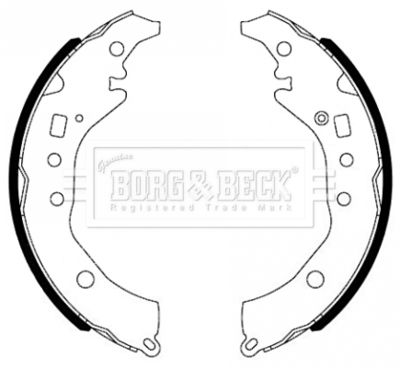 BBS6493 BORG & BECK Комплект тормозных колодок