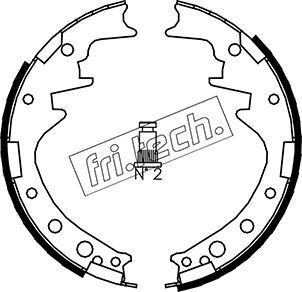 1115249 fri.tech. Комплект тормозных колодок