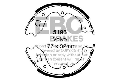 5196 EBC Brakes Комплект тормозных колодок