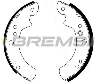 GF02201 BREMSI Комплект тормозных колодок
