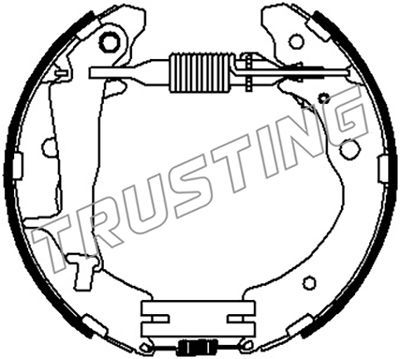 6523 TRUSTING Комплект тормозных колодок