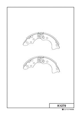 K1279 MK Kashiyama Комплект тормозных колодок